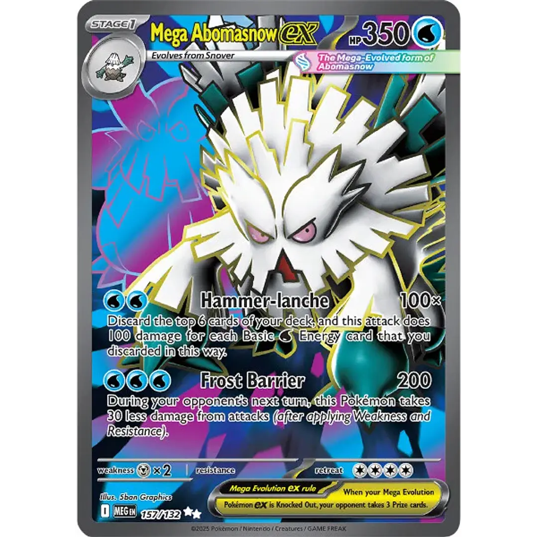 Mega Abomasnow ex #157/132 Mega Evolution 1