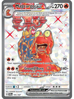 Magcargo ex #191/167 Pokémon Twilight Masquerade