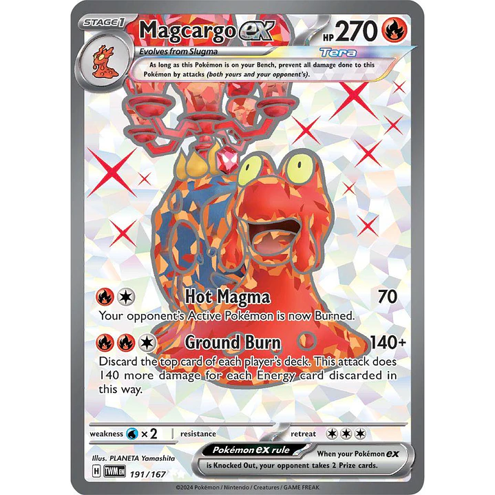 Magcargo ex #191/167 Pokémon Twilight Masquerade 1