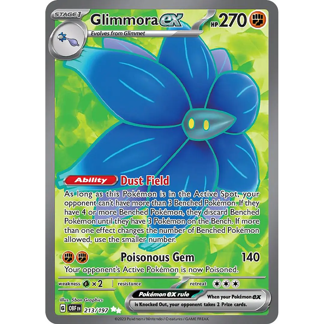 Glimmora ex #213/197 Pokémon Obsidian Flames 1