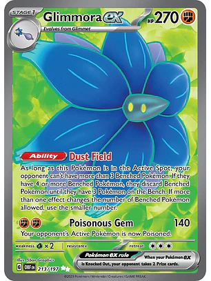 Glimmora ex #213/197 Pokémon Obsidian Flames