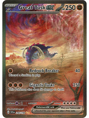 Great Tusk ex #246/198 Pokémon Scarlet & Violet