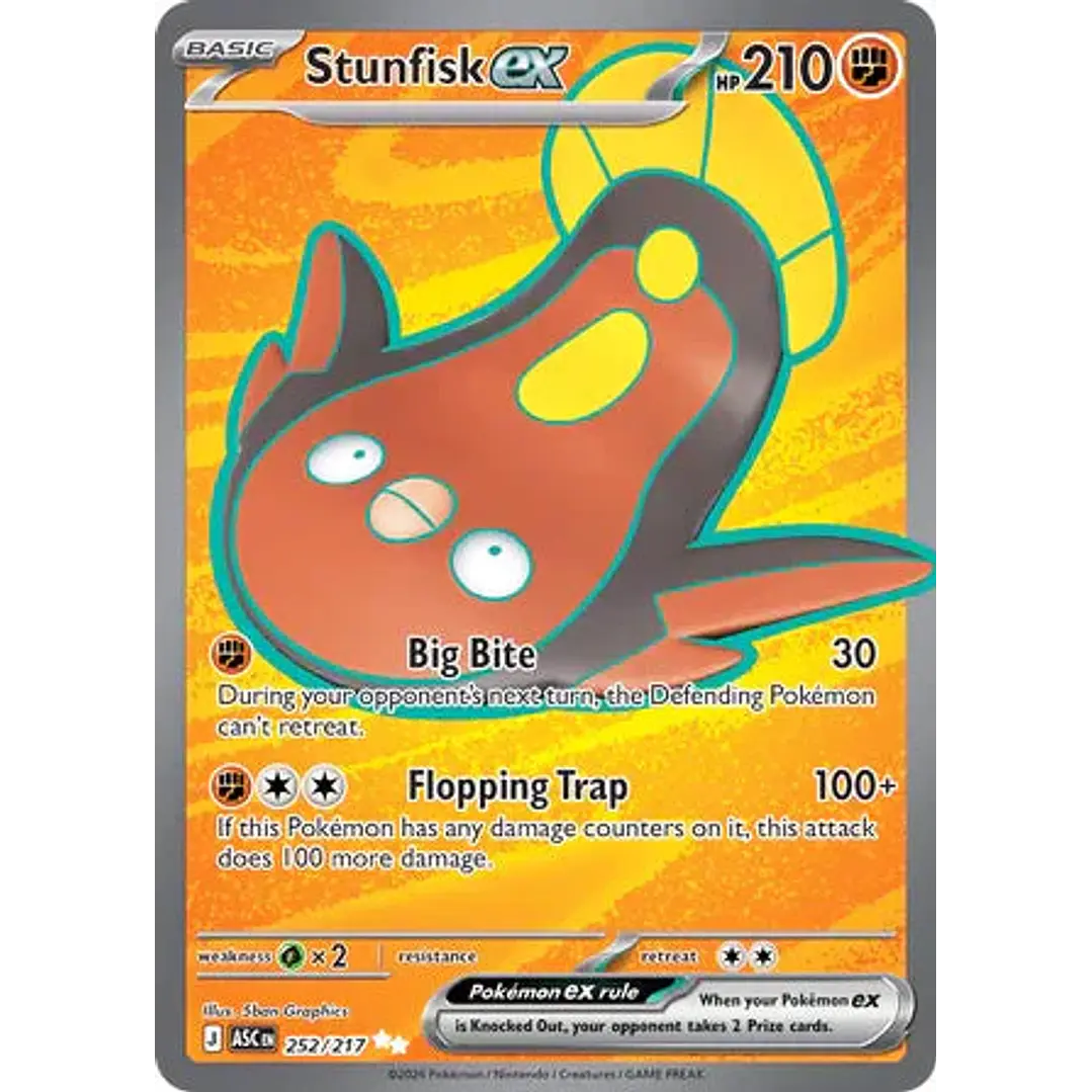Stunfisk ex - 252/217 Ascended Heroes 1