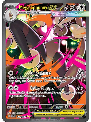 Mega Lopunny ex #128/94 Phantasmal Flames