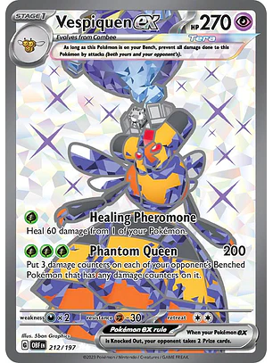 Vespiquen ex #212/197 Pokémon Obsidian Flames