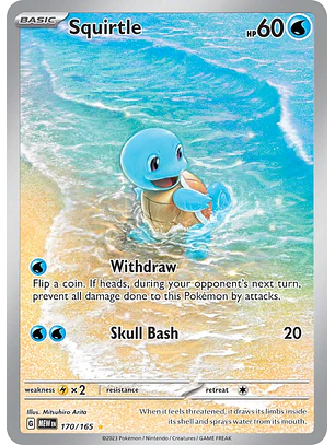 Squirtle #170/165 Pokémon Scarlet & Violet 151