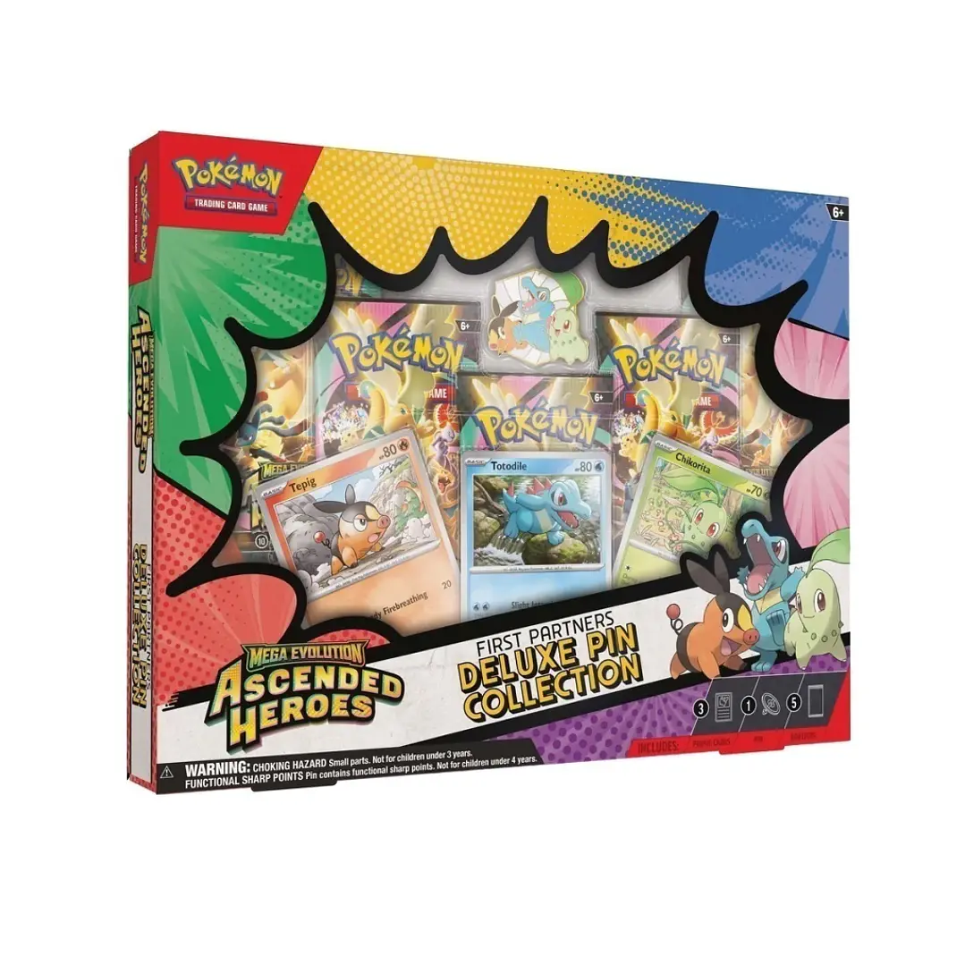 Mega Evolution - Ascended Heroes First Partners Deluxe Pin Collection - Ingles 1