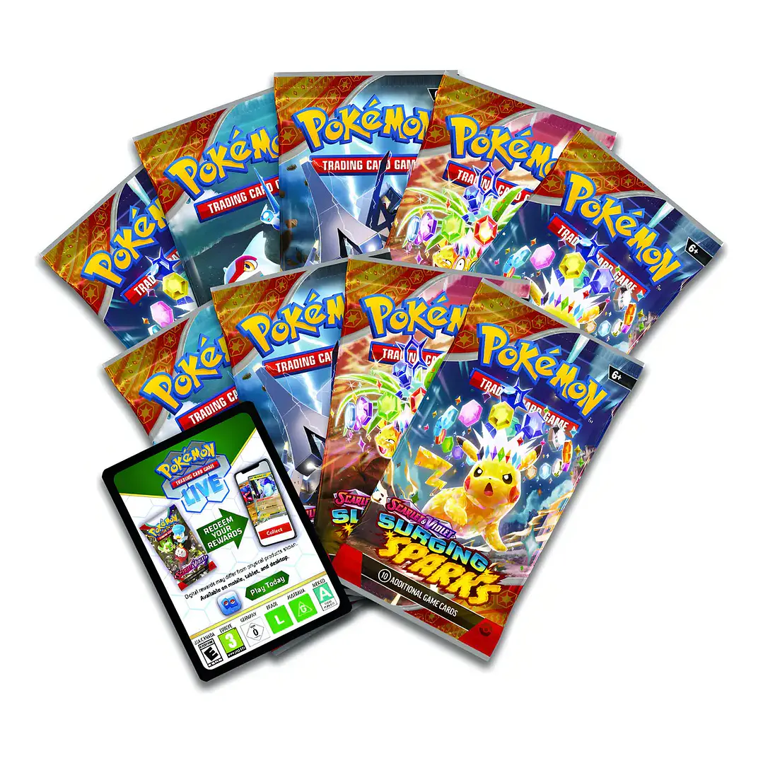Pokémon Tcg Surging Sparks Elite Trainer Box - Inglés - ETB 3