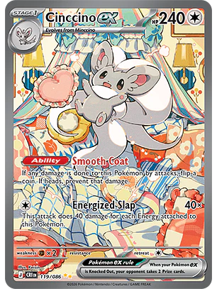 Cinccino ex #119/86 Chaos Rising