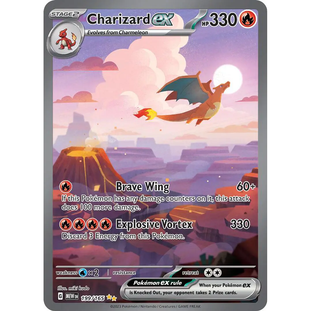 Charizard ex #199/165 Pokémon Scarlet & Violet 151 1
