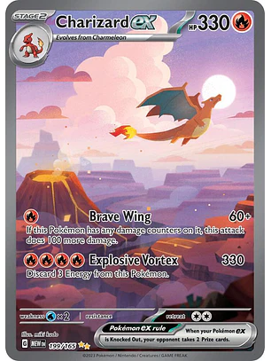 Charizard ex #199/165 Pokémon Scarlet & Violet 151