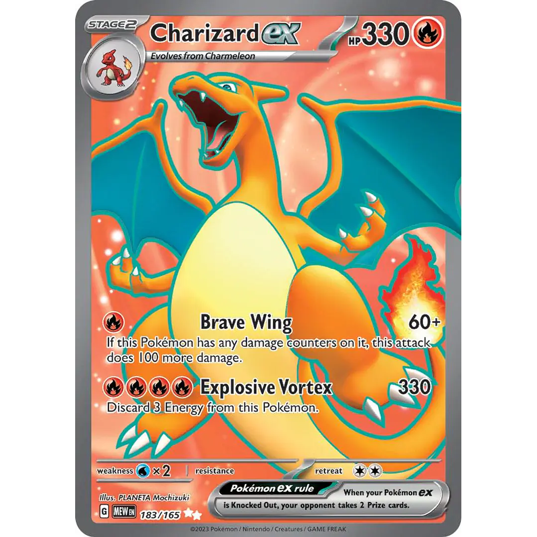 Charizard ex #183/165 Pokémon Scarlet & Violet 151 1