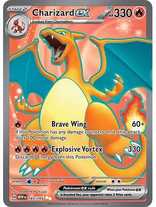 Charizard ex #183/165 Pokémon Scarlet & Violet 151