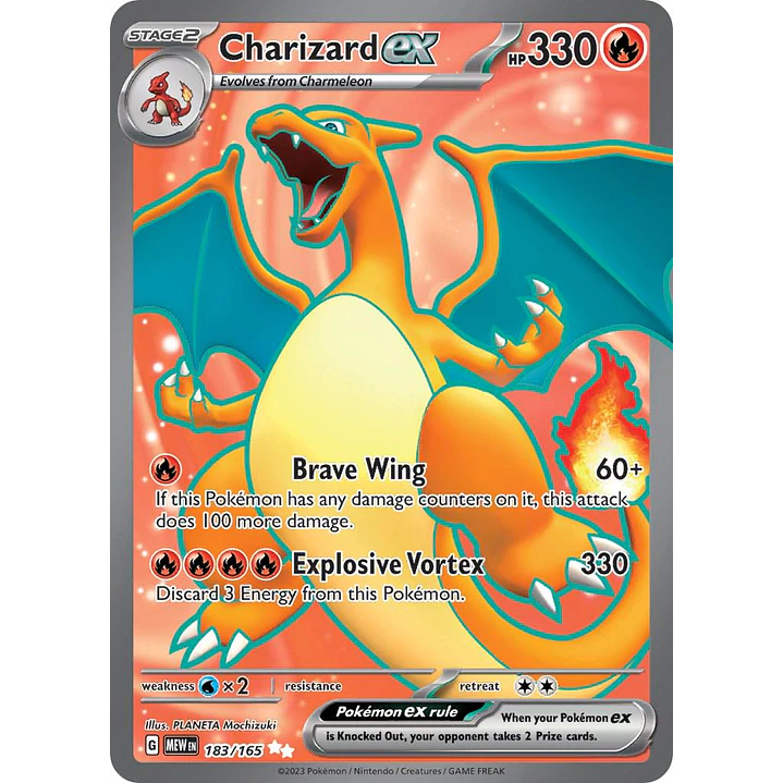 Charizard ex #183/165 Pokémon Scarlet & Violet 151 1