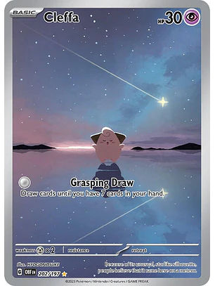 Cleffa #202/197 Pokémon Obsidian Flames