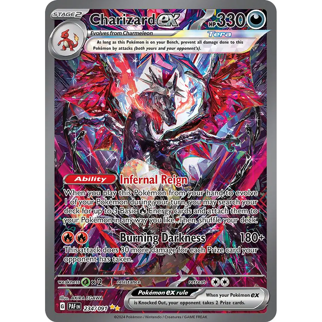 Charizard ex #234/091 Pokémon Paldean Fates 1
