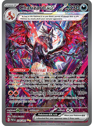Charizard ex #234/091 Pokémon Paldean Fates