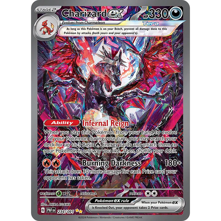 Charizard ex #234/091 Pokémon Paldean Fates 1