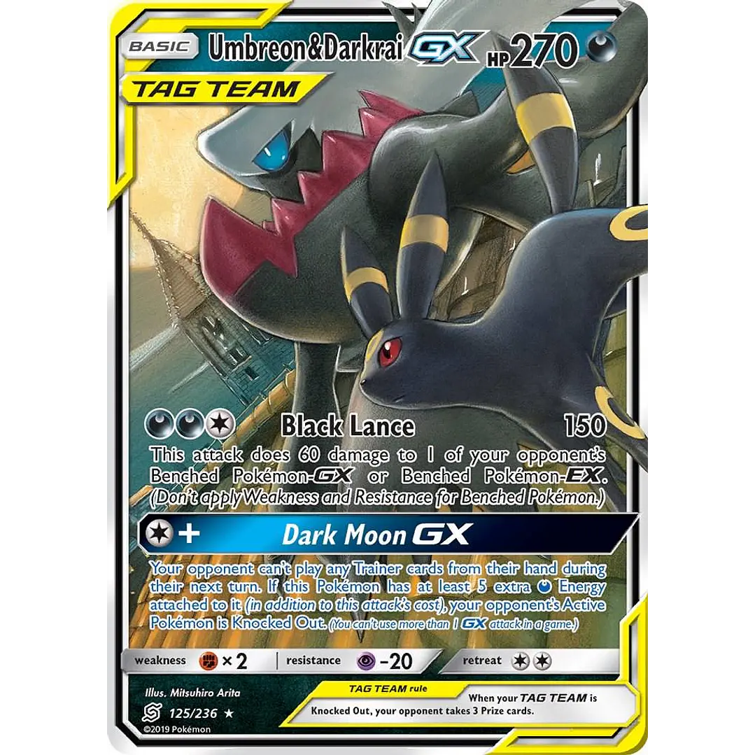 Umbreon & Darkrai GX #125/236 Pokémon Unified Minds 1