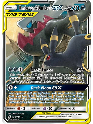 Umbreon & Darkrai GX #125/236 Pokémon Unified Minds