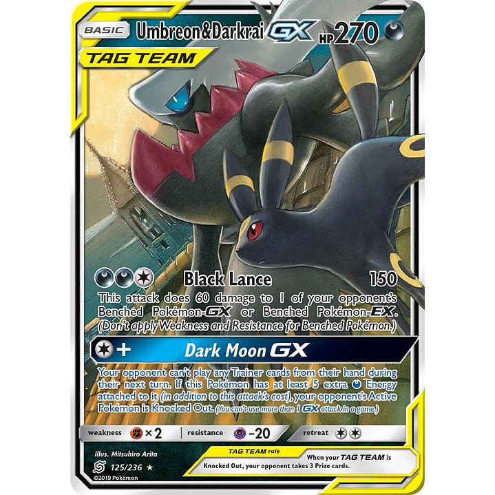 Umbreon & Darkrai GX #125/236 Pokémon Unified Minds 1