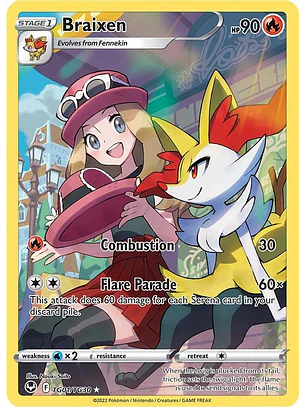 Braixen #TG01/TG30 Pokémon Silver Tempest
