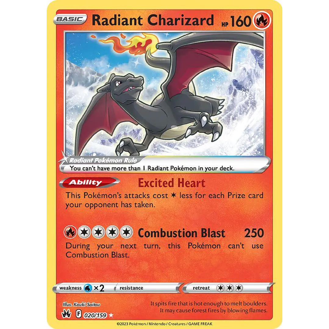 Radiant Charizard #20/159 Pokémon Crown Zenith 1