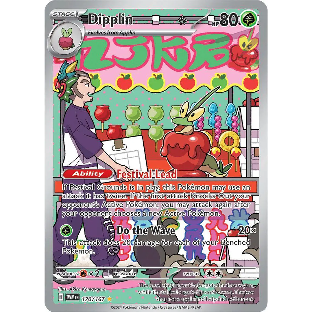 Dipplin #170/167 Pokémon Twilight Masquerade 1