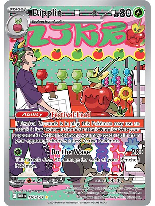 Dipplin #170/167 Pokémon Twilight Masquerade