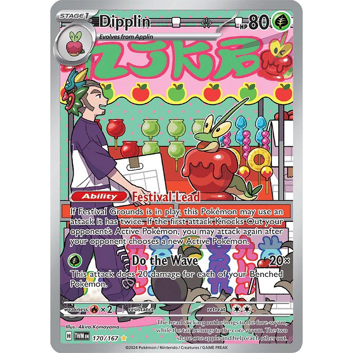 Dipplin #170/167 Pokémon Twilight Masquerade 1