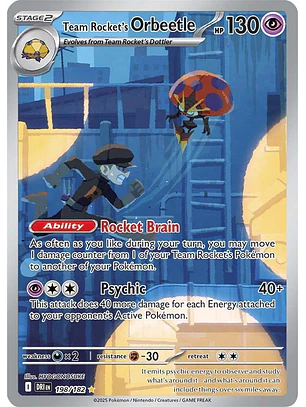 Team Rocket's Orbeetle #198/182