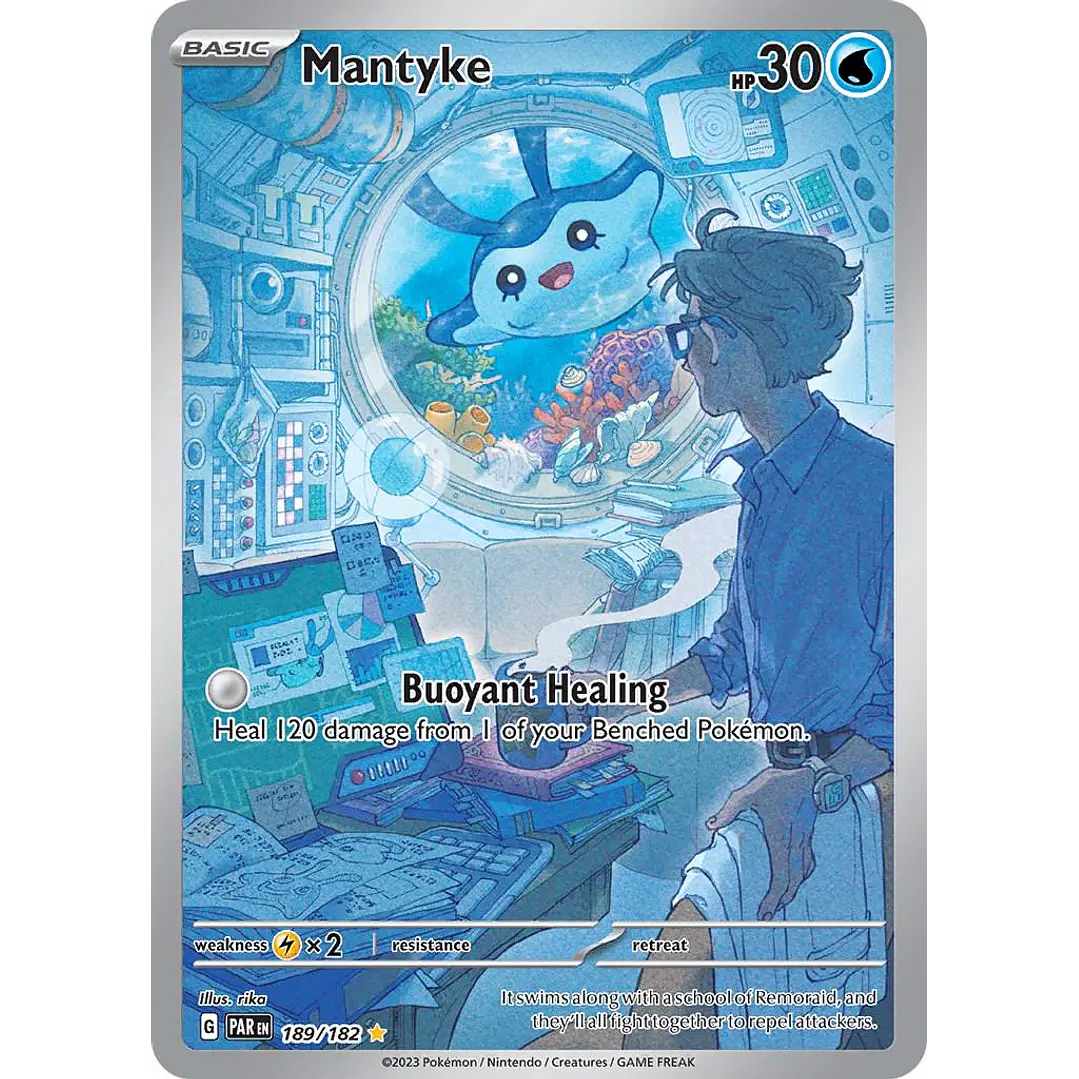 Mantyke #189/182 Pokémon Paradox Rift 1