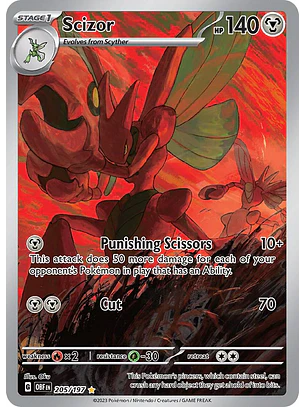 Scizor #205/197 Pokémon Obsidian Flames