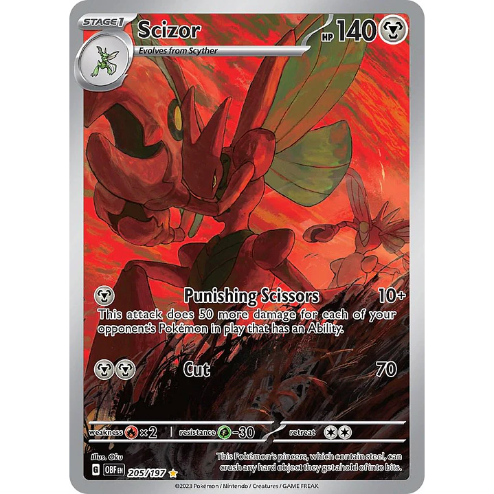 Scizor #205/197 Pokémon Obsidian Flames 1