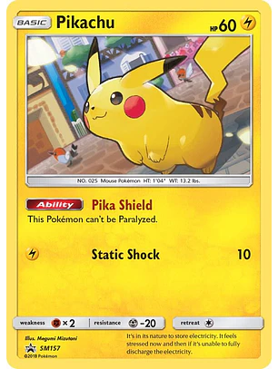 Pikachu #SM157 Pokémon Promo
