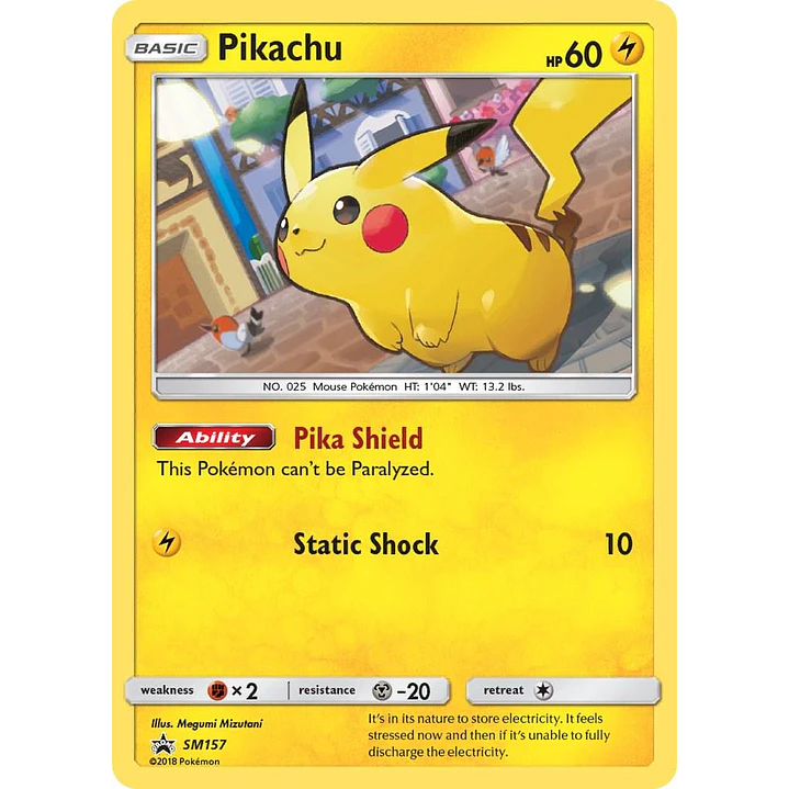 Pikachu #SM157 Pokémon Promo 1