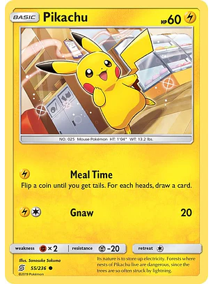Pikachu #55/236 Pokémon Unified Minds