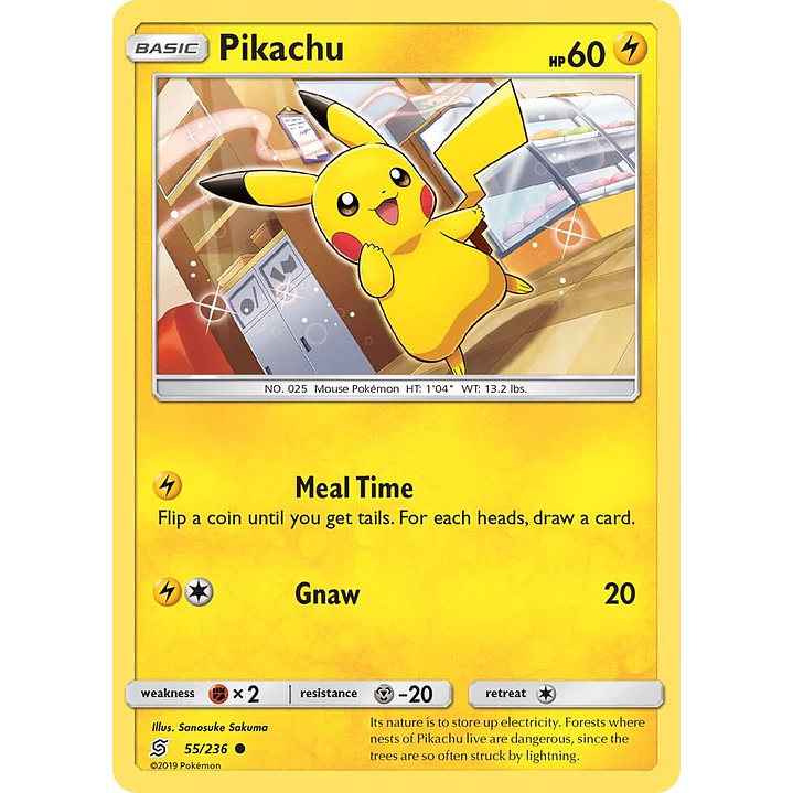 Pikachu #55/236 Pokémon Unified Minds 1
