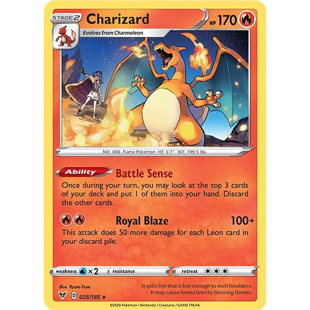 Charizard #25/185 Pokémon Vivid Voltage 1