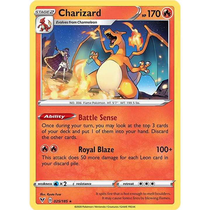 Charizard #25/185 Pokémon Vivid Voltage 1