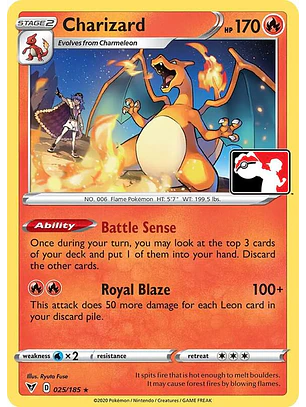 Charizard - 025/185 - Pack Series Cards (Liga)