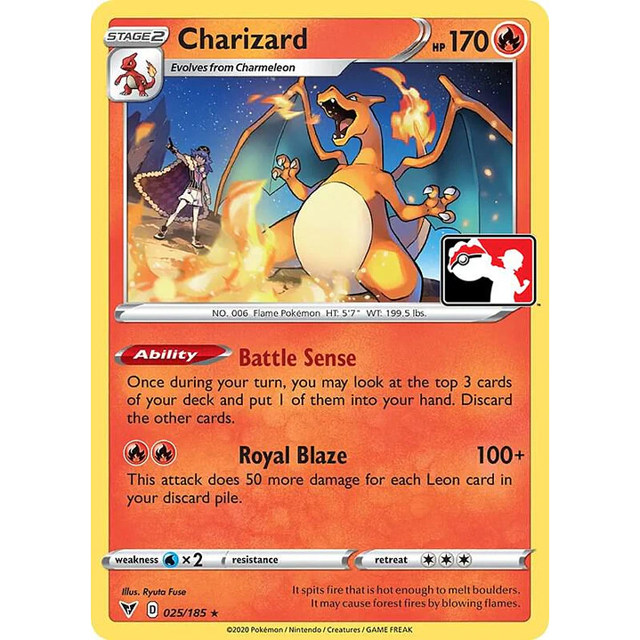Charizard - 025/185 - Pack Series Cards (Liga) 1
