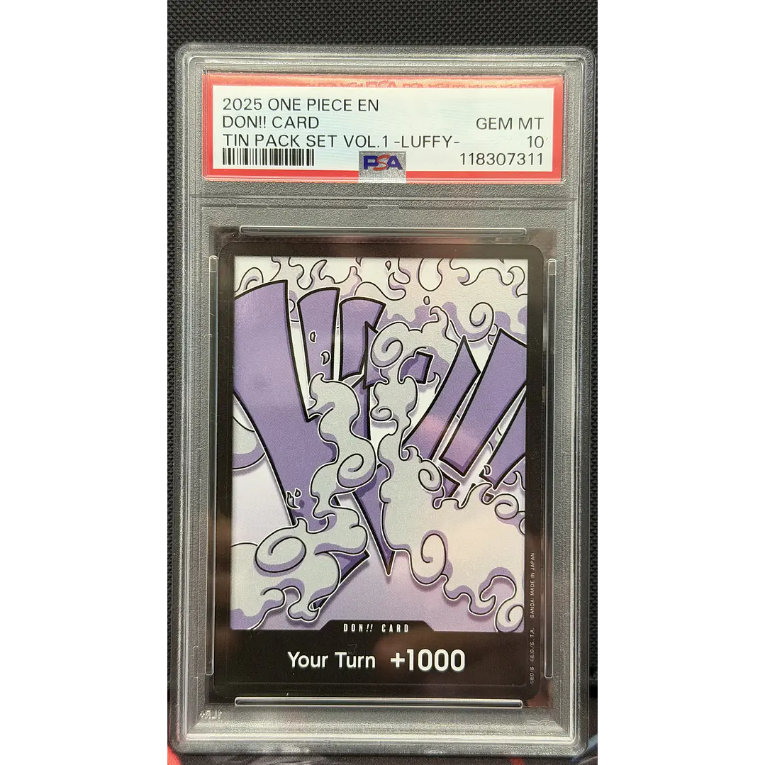 Don Card [Monkey.D.Luffy] One Piece Tin Pack Set Vol 1 (PSA 10) 1