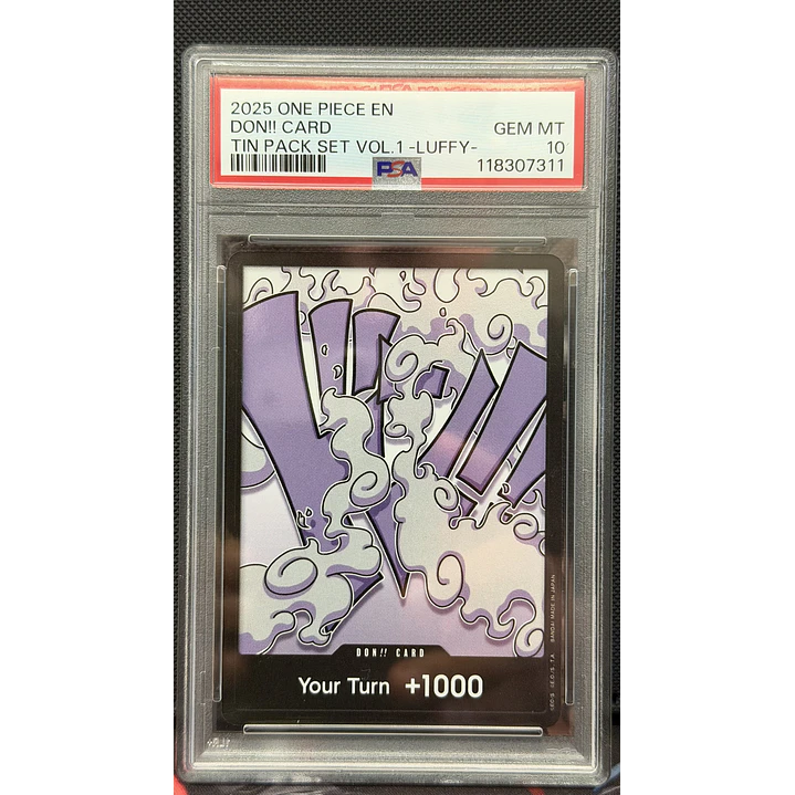 Don Card [Monkey.D.Luffy] One Piece Tin Pack Set Vol 1 (PSA 10) 1