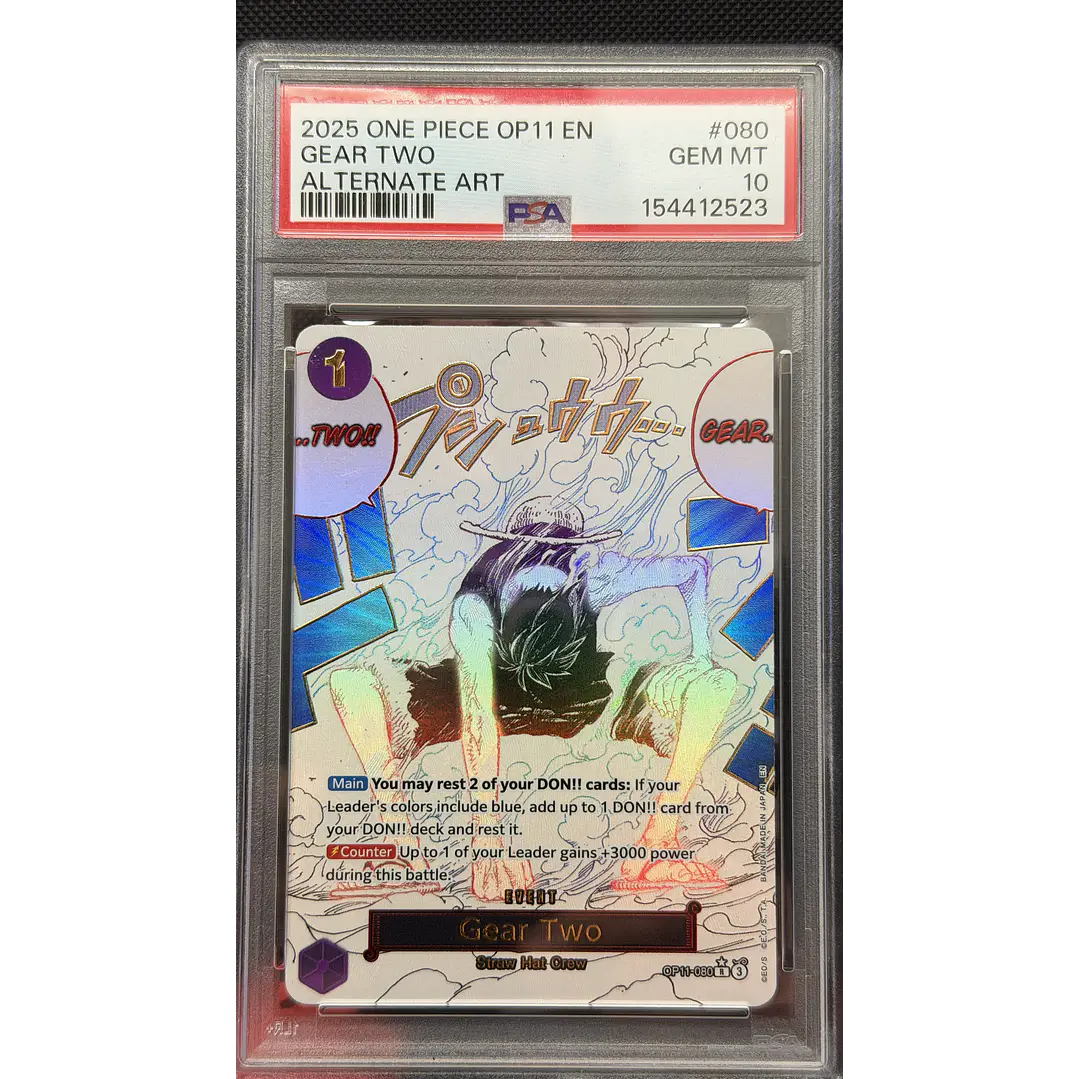 Gear Two [Alternate Art] OP11-080 (PSA 10) 1
