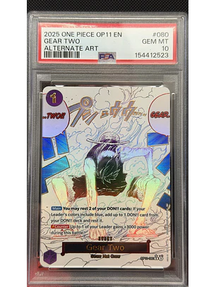 Gear Two [Alternate Art] OP11-080 (PSA 10)