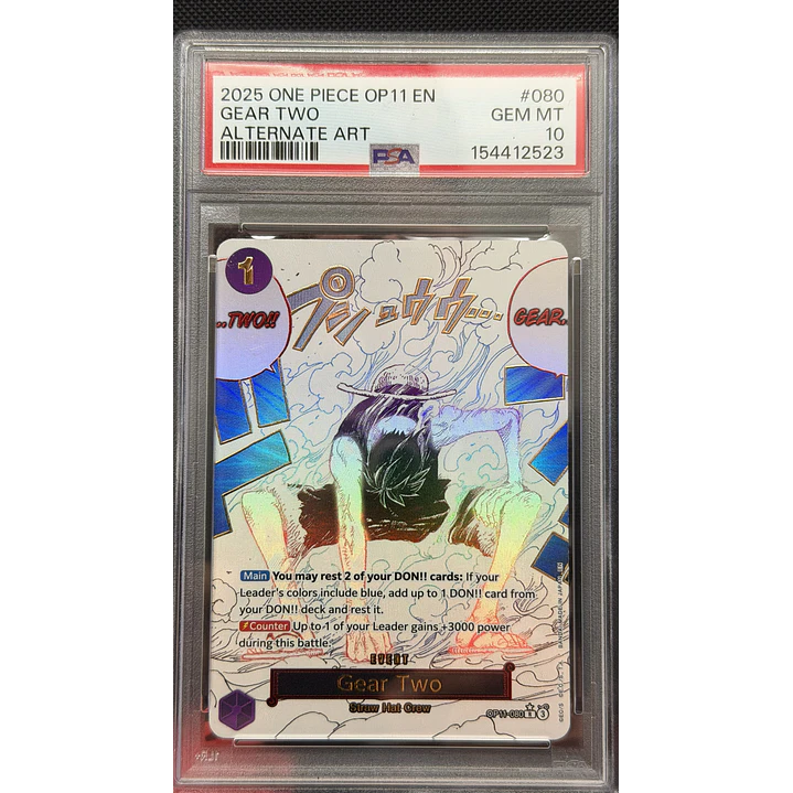 Gear Two [Alternate Art] OP11-080 (PSA 10) 1