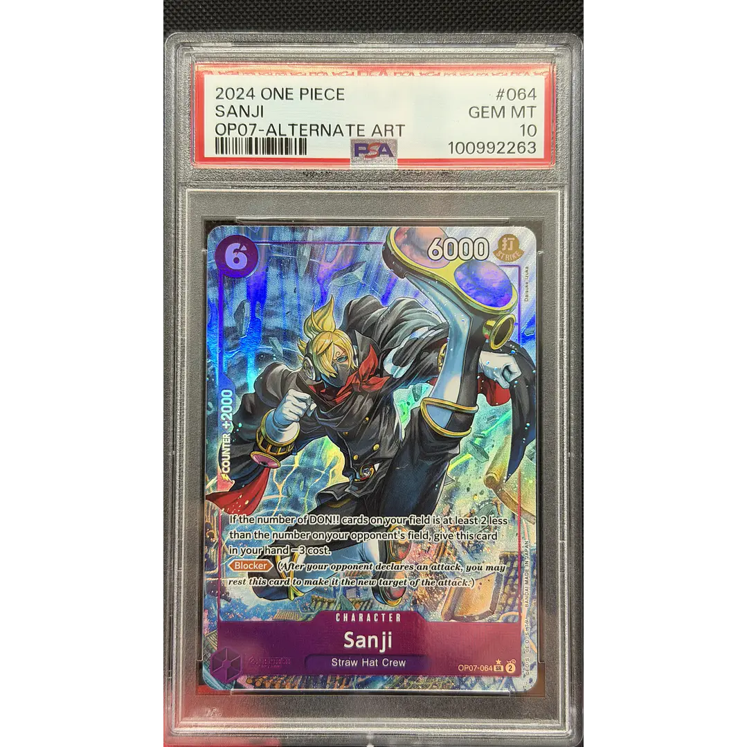 Sanji [Alternate Art] OP07-064 (PSA 10) 1