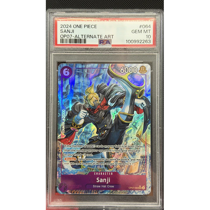 Sanji [Alternate Art] OP07-064 (PSA 10) 1