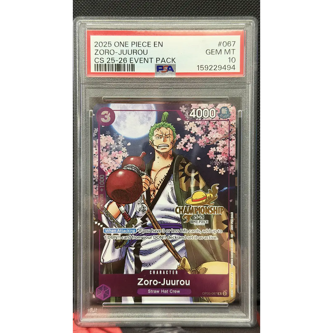 Zoro-Juurou [Championship 25-26] OP05-067 (PSA 10) 1